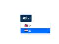 Taalkeuze dropdown