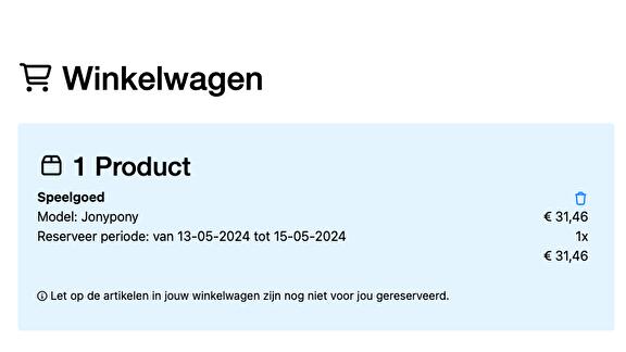 Winkelwagen